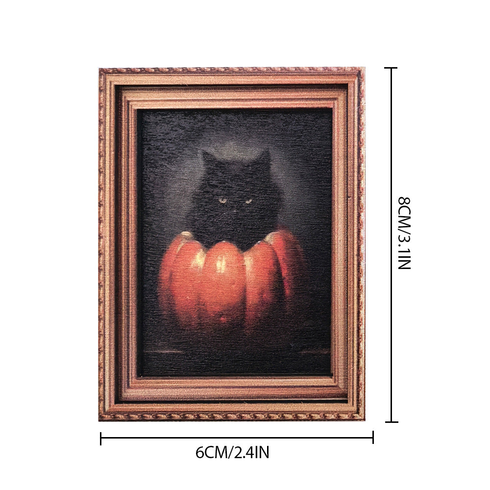 Wholesale vintage photo frame magnetic wooden poster fridge magnets